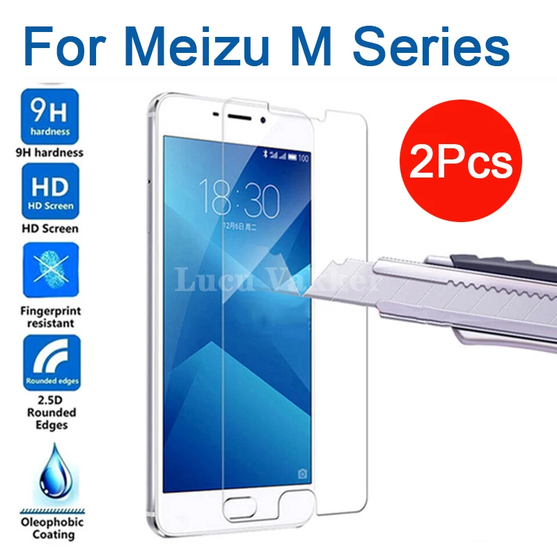 2pcs Tempered Glass for meizu m3 m5 m6 m8 m9 note Protective Glas Screen Protector on maisie m 3 5 6 8 9 Not glass safety film | Мобильные