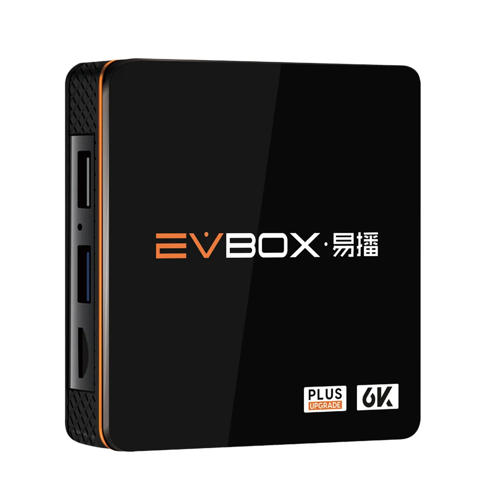 Evbox Plus Android четырехъядерный 4 Гб + 32 ГБ 6K TV Box 7*24 воспроизведение H.265 с двойным 2 4g/5 8g