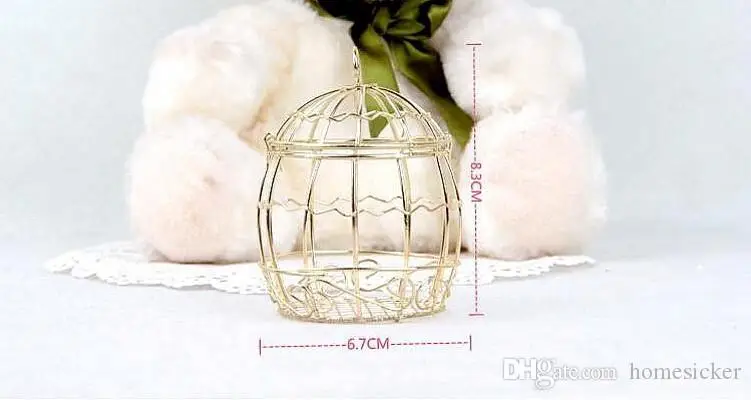 Hot sale Gold Wedding Favor Box European romantic wrought iron birdcage wedding candy box tin box for Wedding Favors
Hot sale Gold Wedding Favor Box European romantic wrought iron birdcage wedding candy box tin box for Wedding Favors