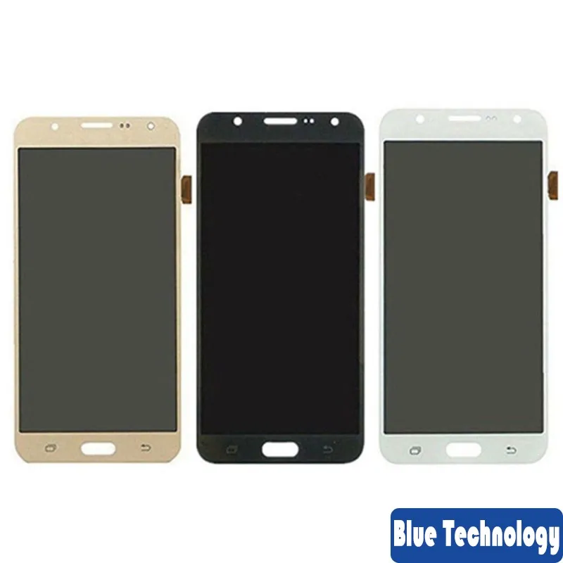 100% супер AMOLED LCD для Samsung Galaxy J7 2015 J700 J700F J700M J700H LCDS дисплей сенсорный экран Pantalla