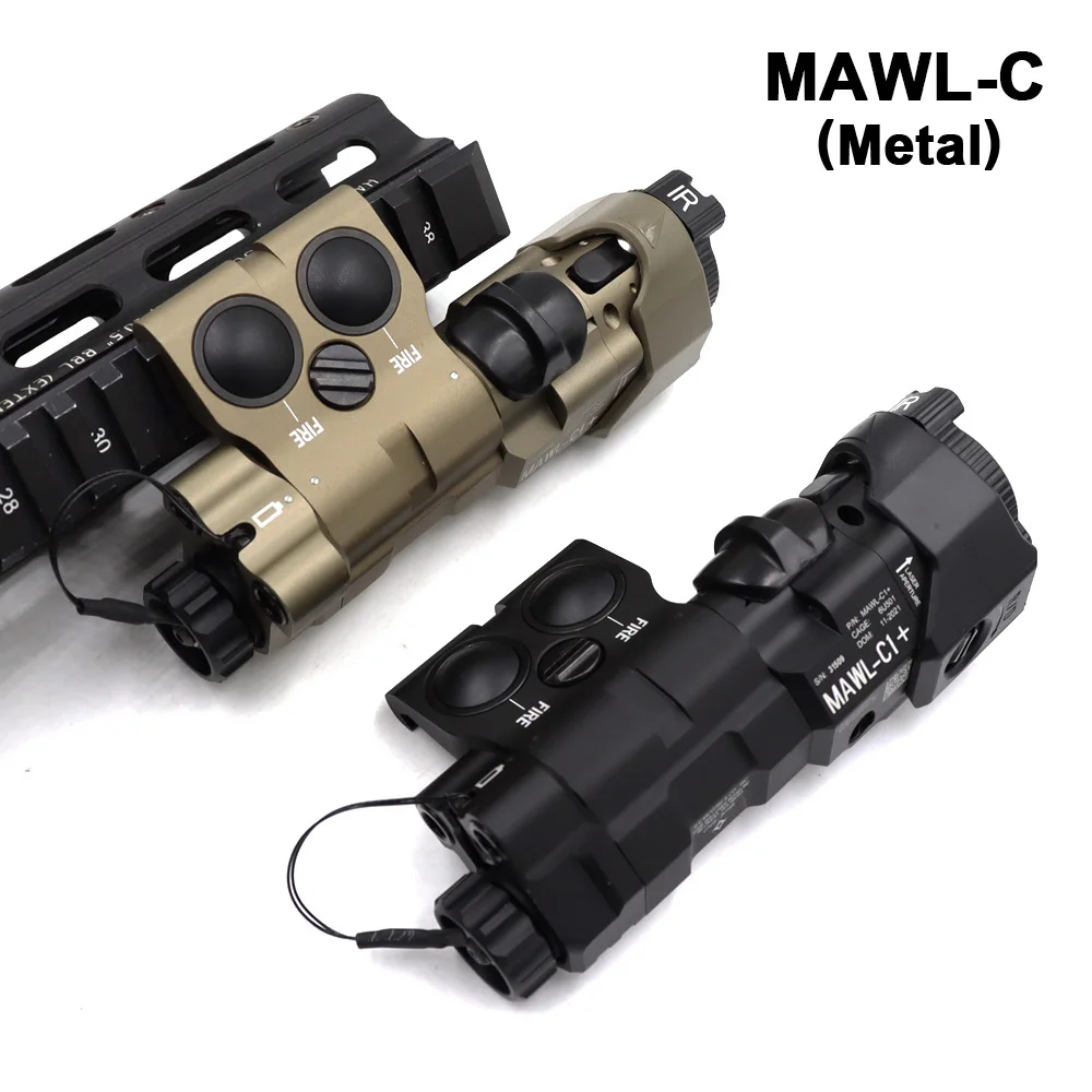 MAWL-C1 Upgraded Milsim Airsoft Metal CNC Version For Tactical Airsoft IR / Visible Aiming Laser With EC2 Weapon Lights Hunting
MAWL-C1 Upgraded Milsim Airsoft Metal CNC Version For Tactical Airsoft IR / Visible Aiming Laser With EC2 Weapon Lights Hunting
