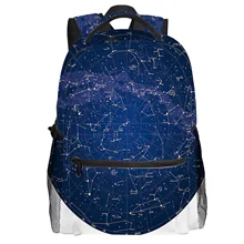 Рюкзак на колесиках ночного неба для студентов колледжа