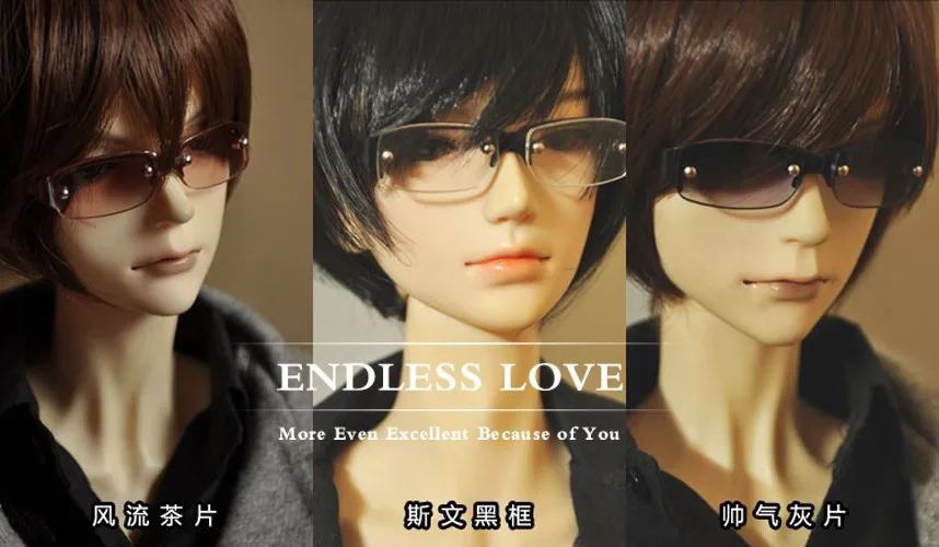 Handsome Semi-rimmed Glasses For 1/6 YOSD big head 1/4 MSD 1/3 SD17,Uncle BJD Doll Accessories GS7-2
Handsome Semi-rimmed Glasses For 1/6 YOSD big head 1/4 MSD 1/3 SD17,Uncle BJD Doll Accessories GS7-2