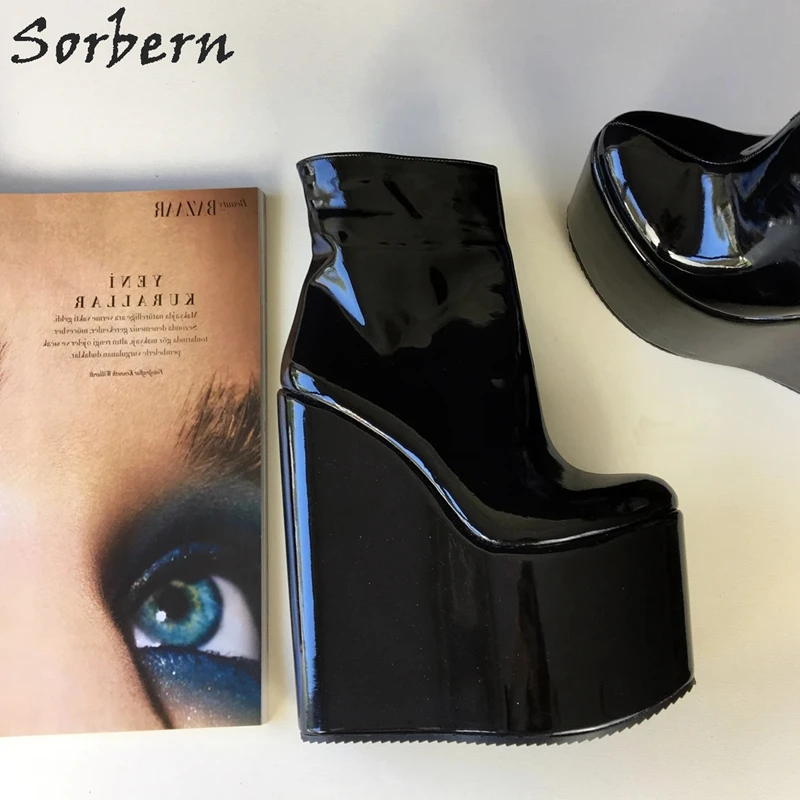 Sorbern Cusstom Ankle Boots For Women Wedges High Heel Platform Shoes Winter Style Plush Heels Height 15-30Cm Multi Colors
Sorbern Cusstom Ankle Boots For Women Wedges High Heel Platform Shoes Winter Style Plush Heels Height 15-30Cm Multi Colors