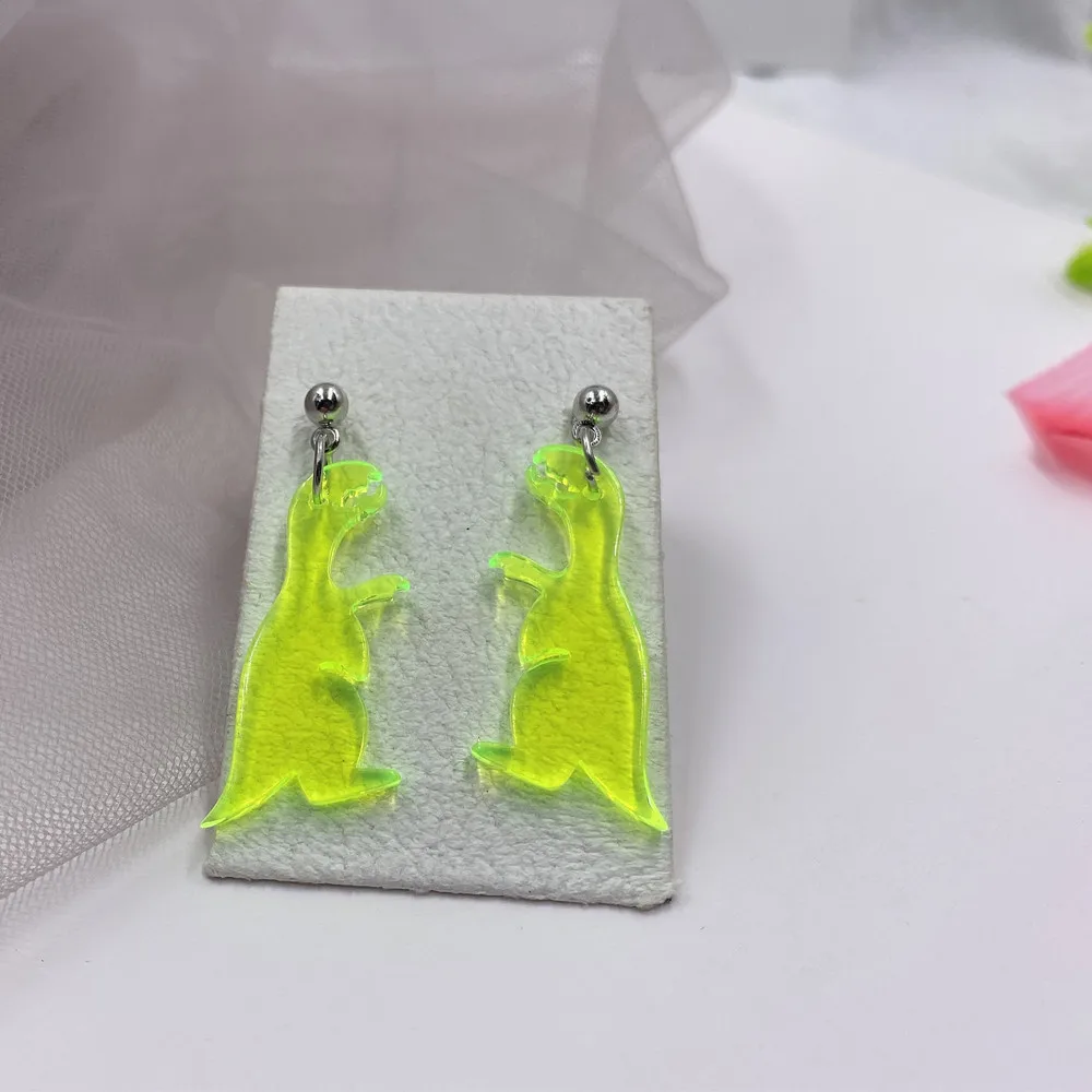Cute Colorful Animal Acrylic Little Dinosaur Earrings for Girls Women Children Birthday Gift Lovely Jewelry
Cute Colorful Animal Acrylic Little Dinosaur Earrings for Girls Women Children Birthday Gift Lovely Jewelry