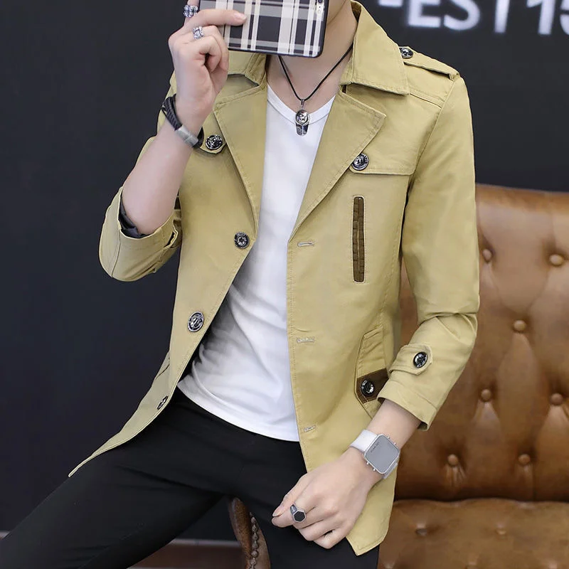 fashion Men's jacket youth cotton medium Korean and long windbreaker leisure slim fit jacket spring thin handsome
fashion Men's jacket youth cotton medium Korean and long windbreaker leisure slim fit jacket spring thin handsome