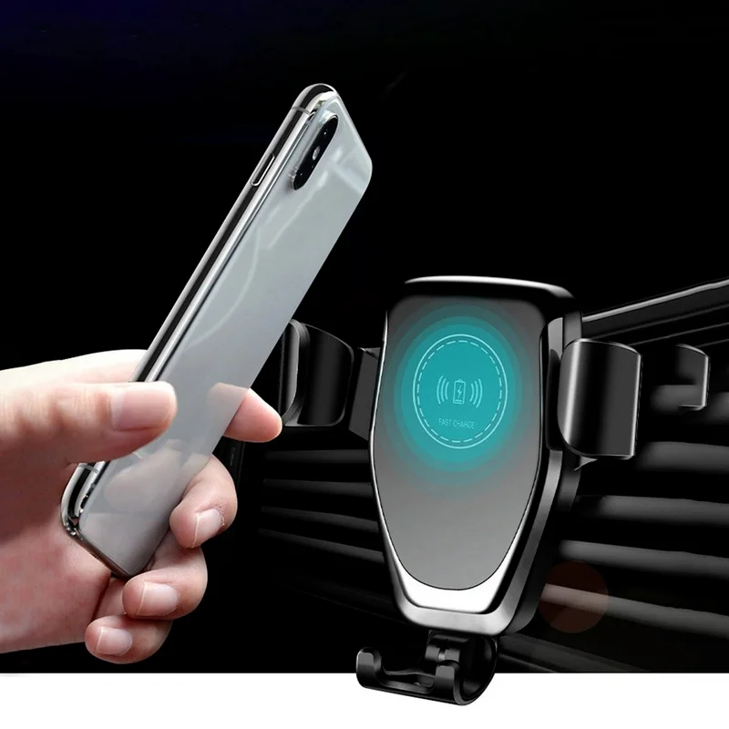 Wireless charger fast and automatic induction wireless car charger mobile phone holder Qi wireless charger
Wireless charger fast and automatic induction wireless car charger mobile phone holder Qi wireless charger