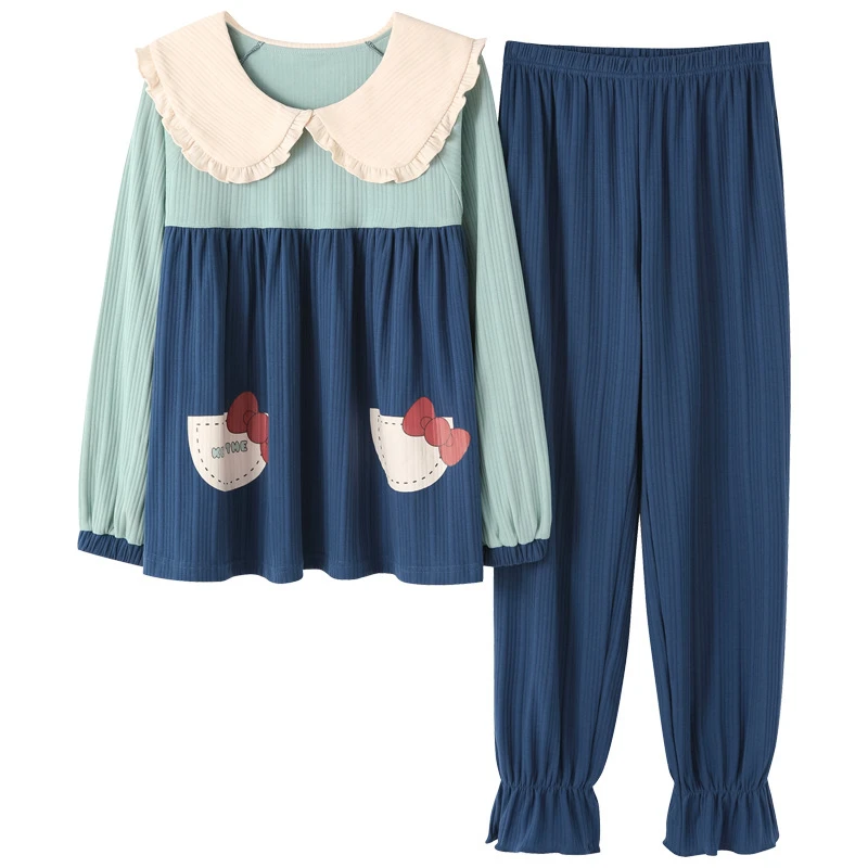 Мультяшный Повседневный и удобный пижамный комплект Милая принцесса свободная пижама с длинными рукавами хлопковый костюм для домашнего с...
Мультяшный Повседневный и удобный пижамный комплект Милая принцесса свободная пижама с длинными рукавами хлопковый костюм для домашнего с...