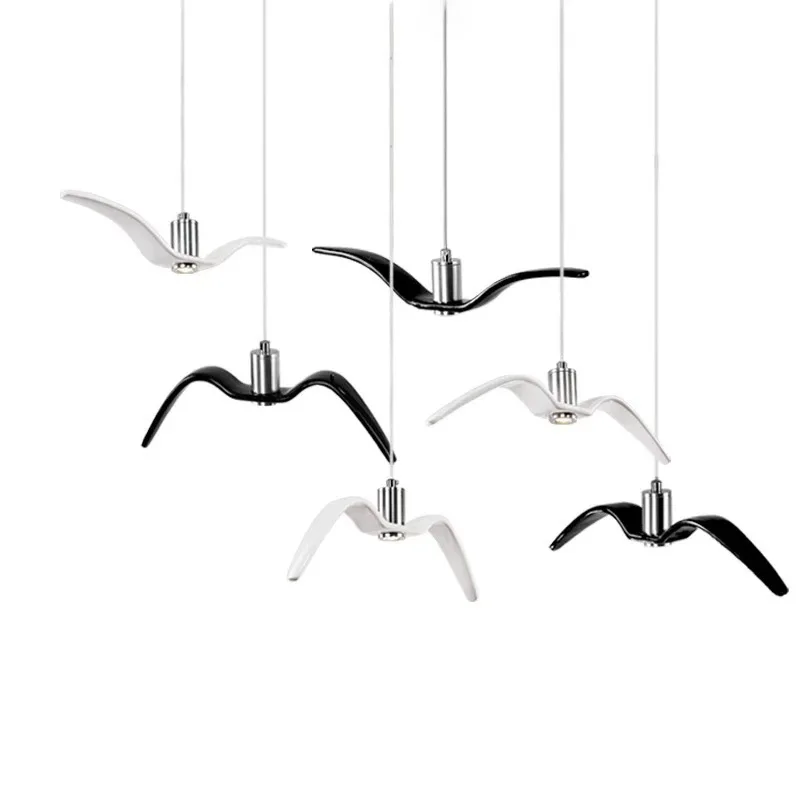 Modern White Balck LED Seagull Pendant Lamp hanging lamp Kitchen living room Birds Pendant Light Luminaire Lighting Fixture
Modern White Balck LED Seagull Pendant Lamp hanging lamp Kitchen living room Birds Pendant Light Luminaire Lighting Fixture