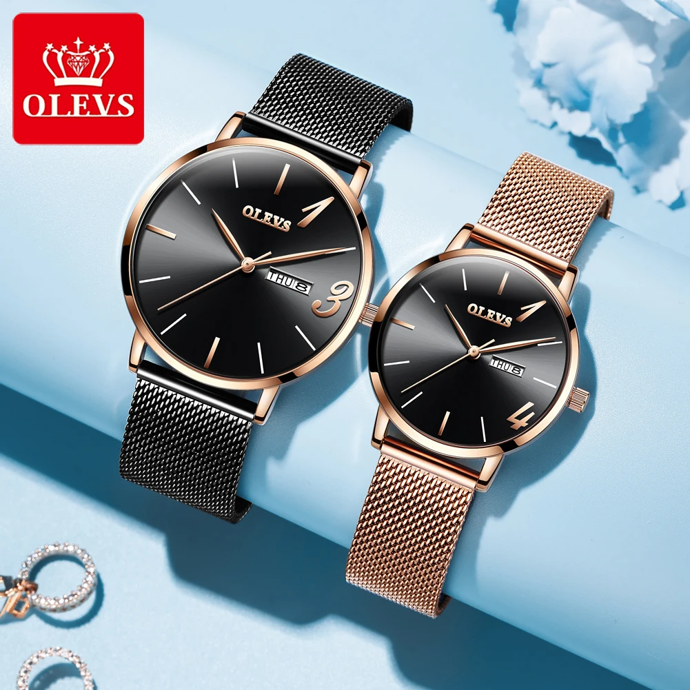 OLEVS Sweethearts Watch Aestheticism Romantic 2021 One's Whole Life Quartz Watch Ultrathin Fashion Simple Men And Women Watch
OLEVS Sweethearts Watch Aestheticism Romantic 2021 One's Whole Life Quartz Watch Ultrathin Fashion Simple Men And Women Watch