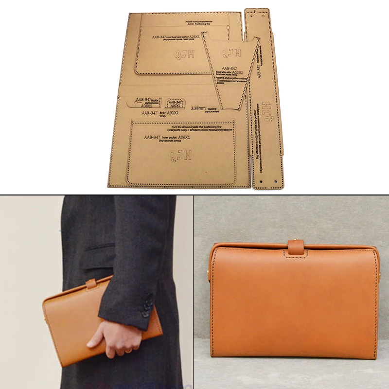 Leather Craft Personality Modern Fashion Small Gold Bag Wallet Sewing Pattern DIY Kraft Paper Template 27.5*17.5cm
Leather Craft Personality Modern Fashion Small Gold Bag Wallet Sewing Pattern DIY Kraft Paper Template 27.5*17.5cm