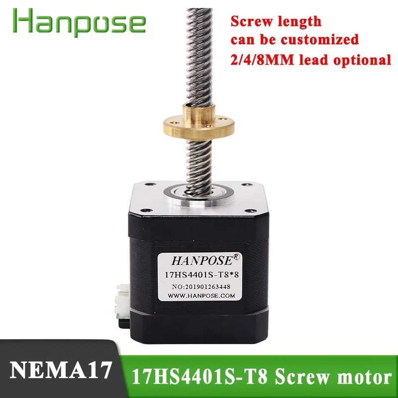 Шаговый двигатель NEMA17, 100 шт., T8, шаговый двигатель 1.7A 40N.CM, 4 провода 40 мм, 17HS4401S-T8, шаговый двигатель для 3D-принтера, аксессуары 
Шаговый двигатель NEMA17, 100 шт., T8, шаговый двигатель 1.7A 40N.CM, 4 провода 40 мм, 17HS4401S-T8, шаговый двигатель для 3D-принтера, аксессуары