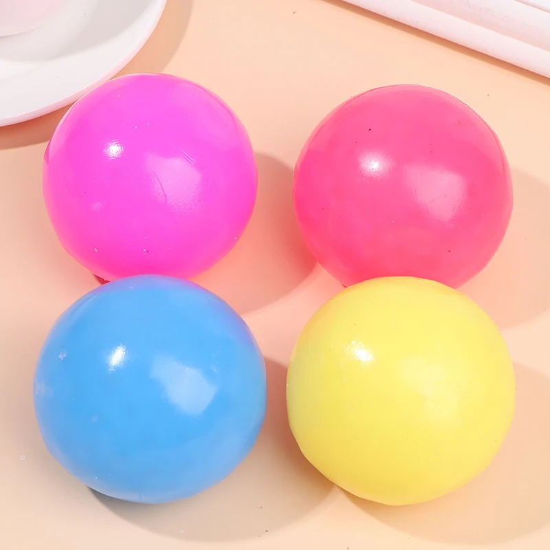 Solid Color Stick Wall Ball Stress Relief Toys Sticky Squash Ball Sticky Catch Throw Ball New 
Solid Color Stick Wall Ball Stress Relief Toys Sticky Squash Ball Sticky Catch Throw Ball New