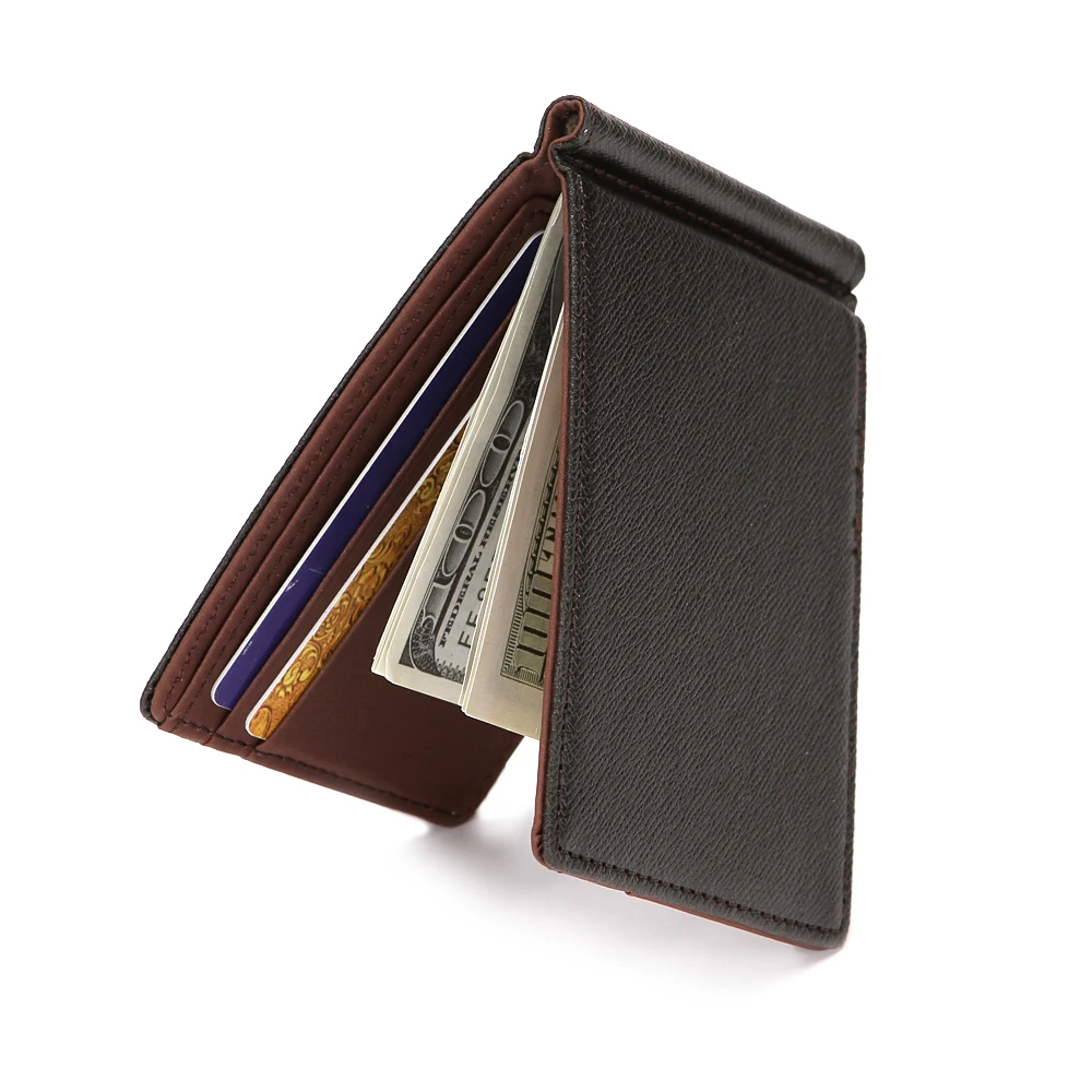 Brand Men Wallet Short Skin Wallets Purses PU Leather Money Clips Sollid Thin Wallet For Men Purses 
Brand Men Wallet Short Skin Wallets Purses PU Leather Money Clips Sollid Thin Wallet For Men Purses