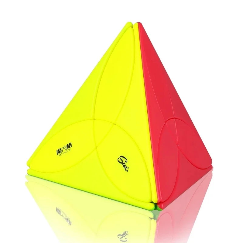 

Newest QiYi MoFangGe Clover Pyramid Magic Cube 3 Leaf Tetrahedron Cubo Magico 4 colors Puzzle Toys Gift for Kids Children gifts