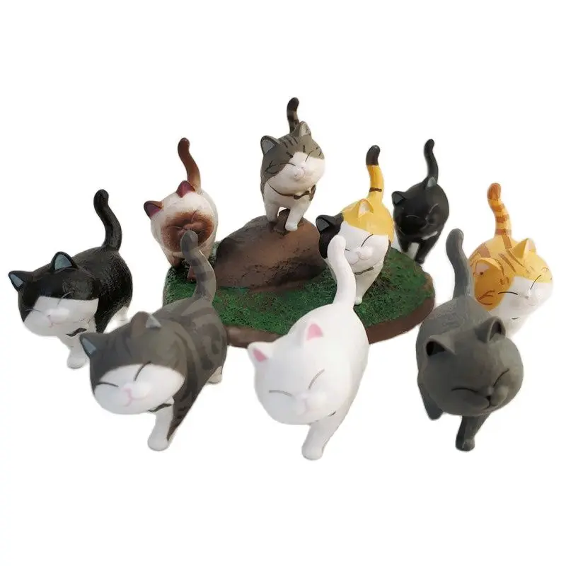 9Pcs Cute Mini PVC Animal Miniatures Japanese Bell Cat Doll Figures Toy Creative Handicraft Ornaments Home Decoration Crafts
9Pcs Cute Mini PVC Animal Miniatures Japanese Bell Cat Doll Figures Toy Creative Handicraft Ornaments Home Decoration Crafts