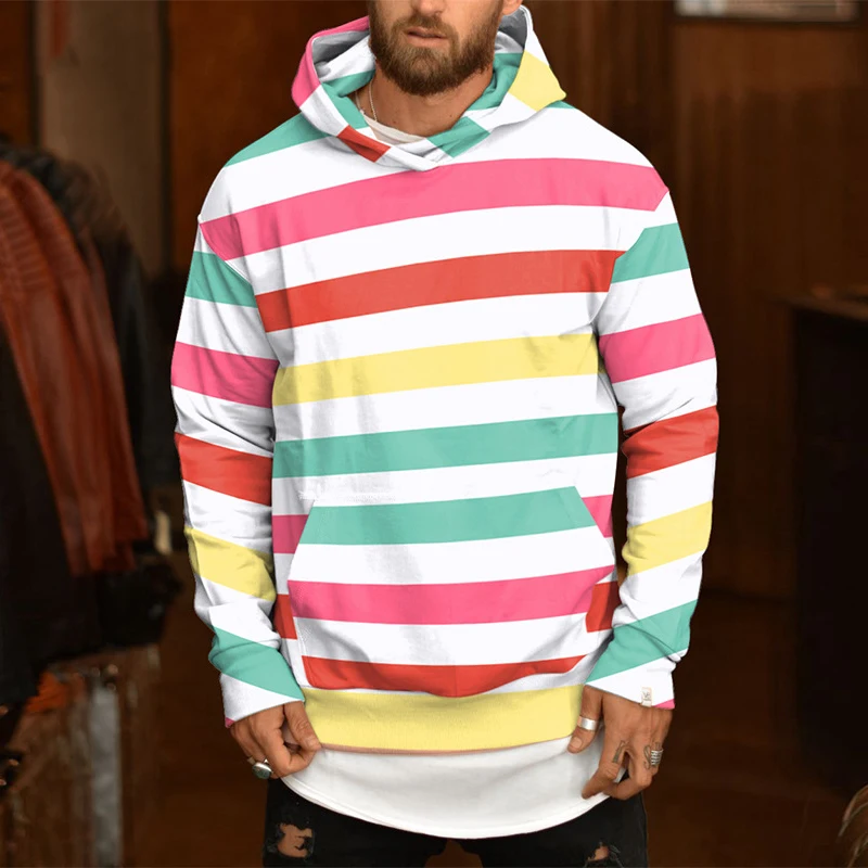 Хипстерская толстовка с полосатым принтом, свитшот, осенняя Повседневная Толстовка с длинным рукавом для мужчин, Модные свитшоты, уличная о... 
Хипстерская толстовка с полосатым принтом, свитшот, осенняя Повседневная Толстовка с длинным рукавом для мужчин, Модные свитшоты, уличная о...