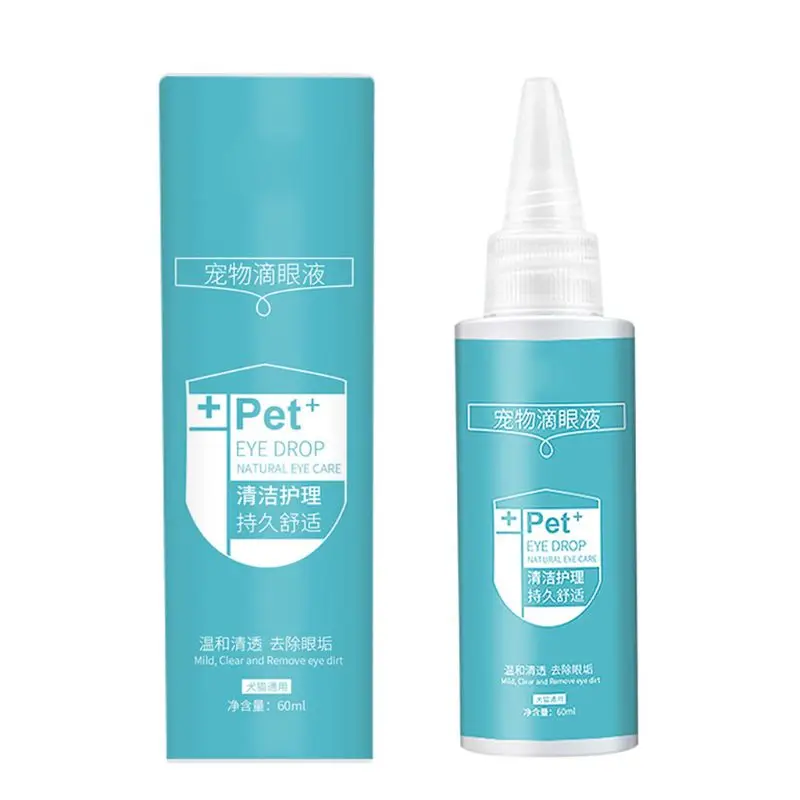 

1Bottle 60ML Pet Eye Drops Dogs Cats Eyes Tear Stain Remover Dirt Eliminate Anti-inflammatory Bactericidal Eye Care Cleaner