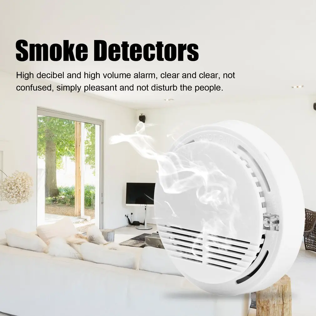 Independent Smoke Detector Sensor Fire Alarm Detector Home Office Security System Photoelectric Smoke Alarm Fire Protection
Independent Smoke Detector Sensor Fire Alarm Detector Home Office Security System Photoelectric Smoke Alarm Fire Protection