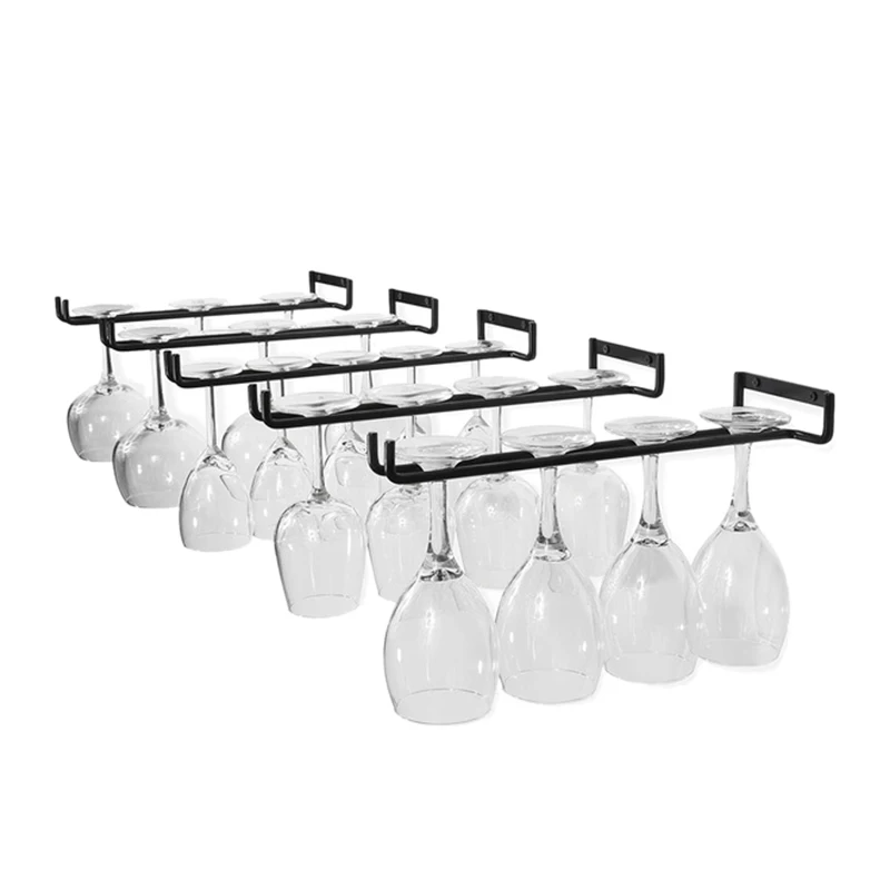 5 Pcs Stemware Wine Glass Storage Rack,Wall Mountable Kitchen Storage Rack ,Black,11 Inch / 30cm
5 Pcs Stemware Wine Glass Storage Rack,Wall Mountable Kitchen Storage Rack ,Black,11 Inch / 30cm
