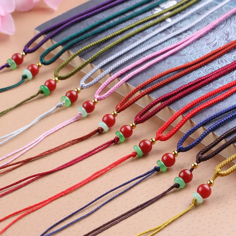 Agate Beads Lanyard DIY Craft Bracelet Necklace Pendant Jewelry Findings Making Cotton thread Rope Line Accessories
Agate Beads Lanyard DIY Craft Bracelet Necklace Pendant Jewelry Findings Making Cotton thread Rope Line Accessories
