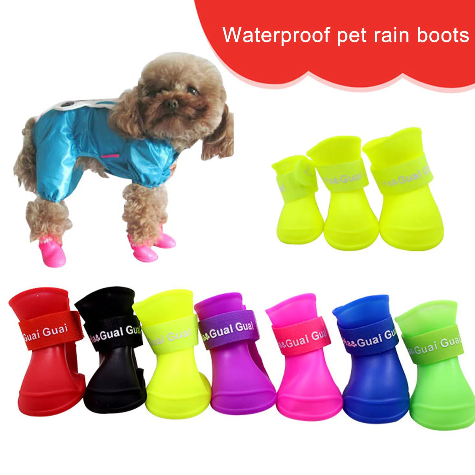 4pcs Pet Dog Shoes Rainshoes Waterproof Pet Shoes Non-slip Dirty-proof Dog Rain Boots Rain Shoes For Pet Booties Rubber Portable
4pcs Pet Dog Shoes Rainshoes Waterproof Pet Shoes Non-slip Dirty-proof Dog Rain Boots Rain Shoes For Pet Booties Rubber Portable