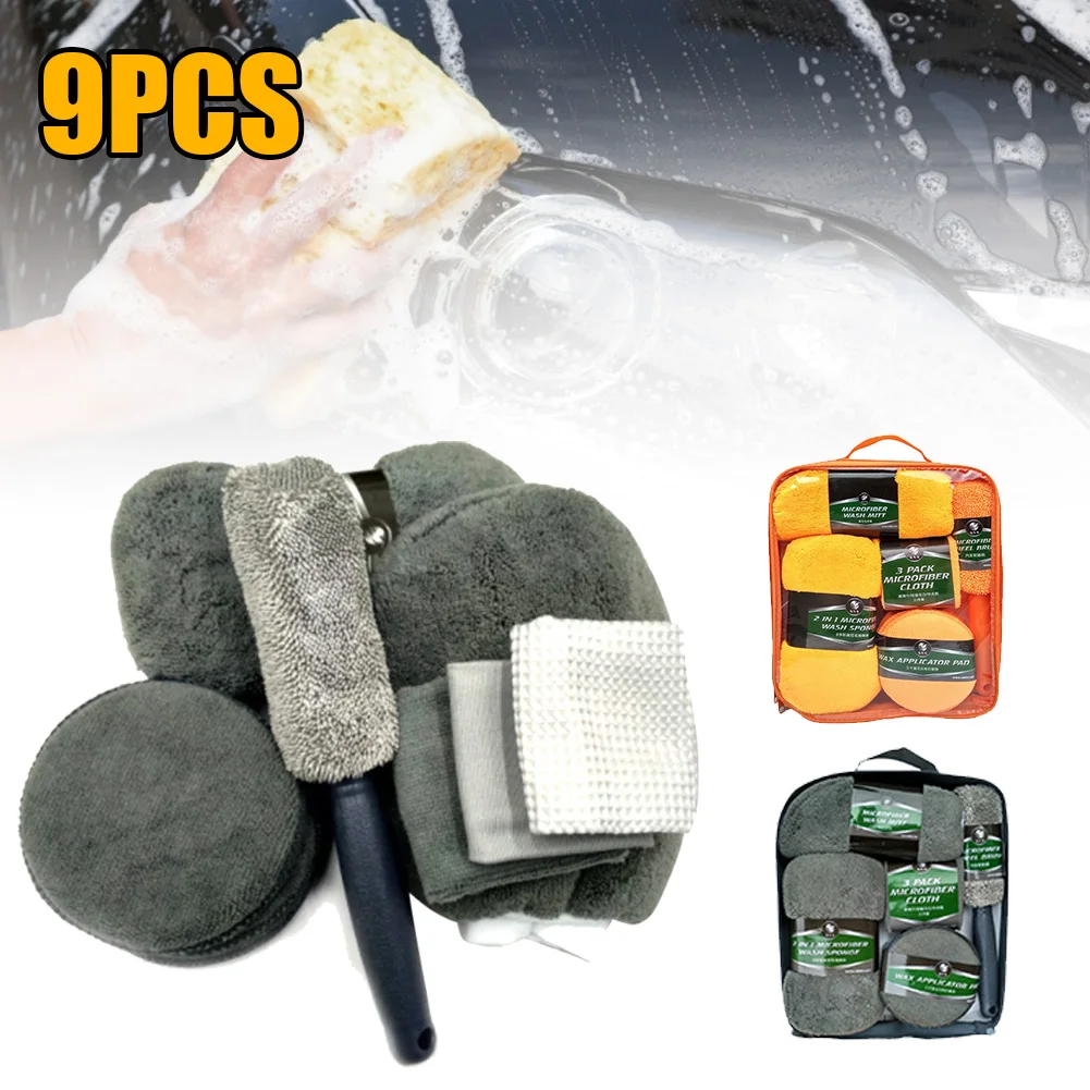 9Pcs Waxing Sponge Pad Wash Glove For Auto Cleaning Wash Applicator Pads Car Wash Cleaning Kit Microfiber Car Detailing Tools
9Pcs Waxing Sponge Pad Wash Glove For Auto Cleaning Wash Applicator Pads Car Wash Cleaning Kit Microfiber Car Detailing Tools