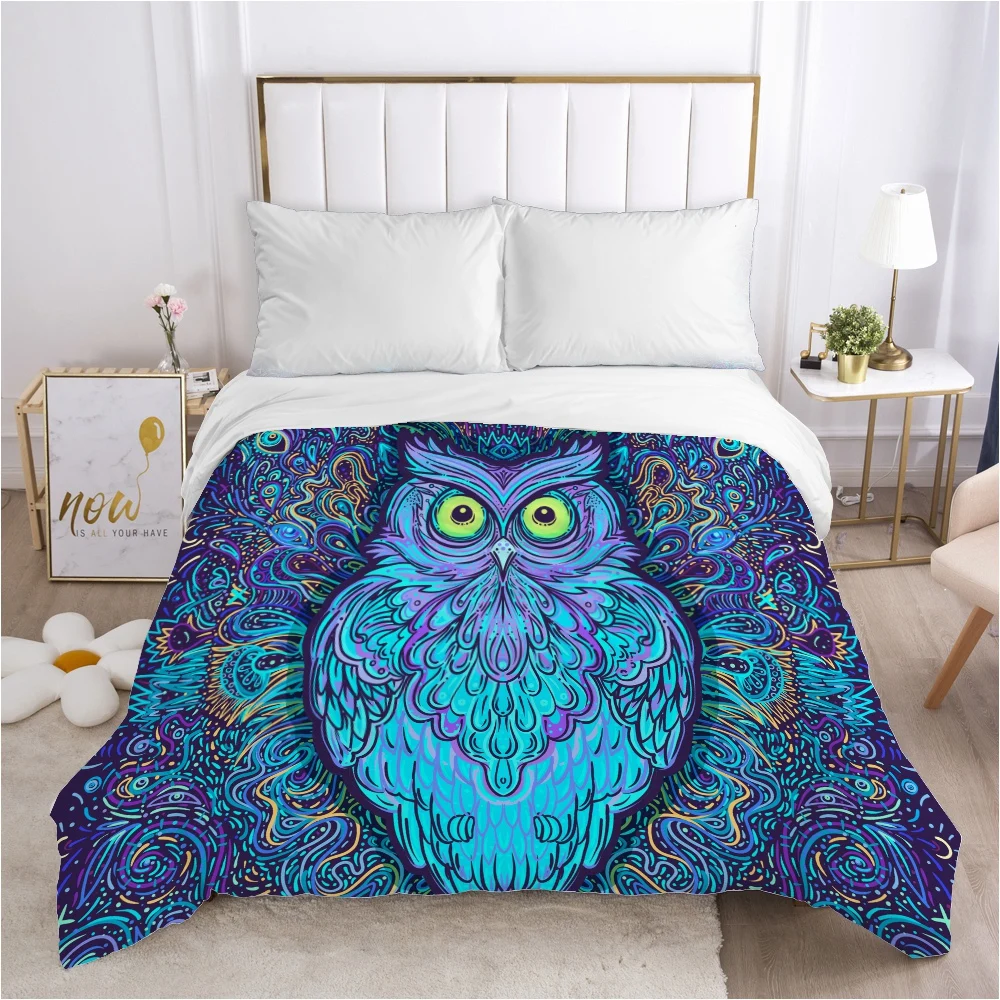 

Bohemian Duvet cover Quilt/Blanket/Comfortable Case Double King Bedding 140x200 240x220 200x200 for Home owl