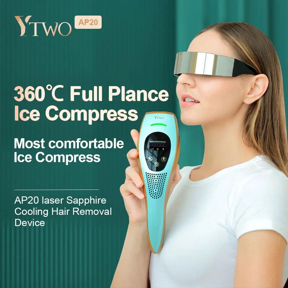 New Updated YTWO AP20 IPL Painless Sapphire Cooling Laser Hair Removal Device Unlimited Flashes 0.8s flash Laser laser NO TAX
New Updated YTWO AP20 IPL Painless Sapphire Cooling Laser Hair Removal Device Unlimited Flashes 0.8s flash Laser laser NO TAX