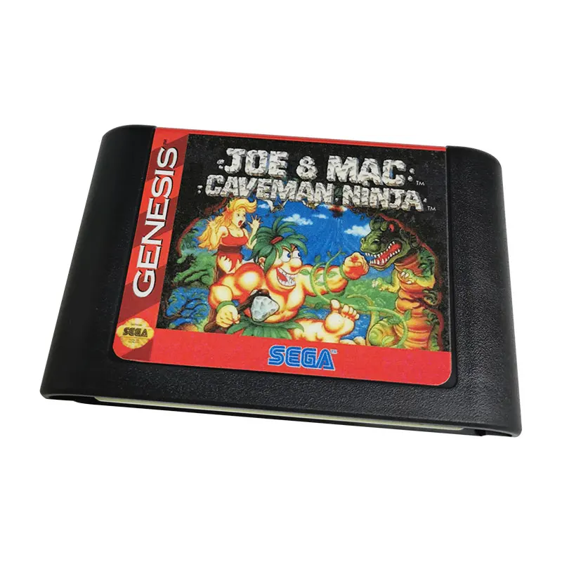 JOE & MAC CAVEMAN NINJA-электронные игры 16 бит MD игровая карта для версии PAL и NTSC |