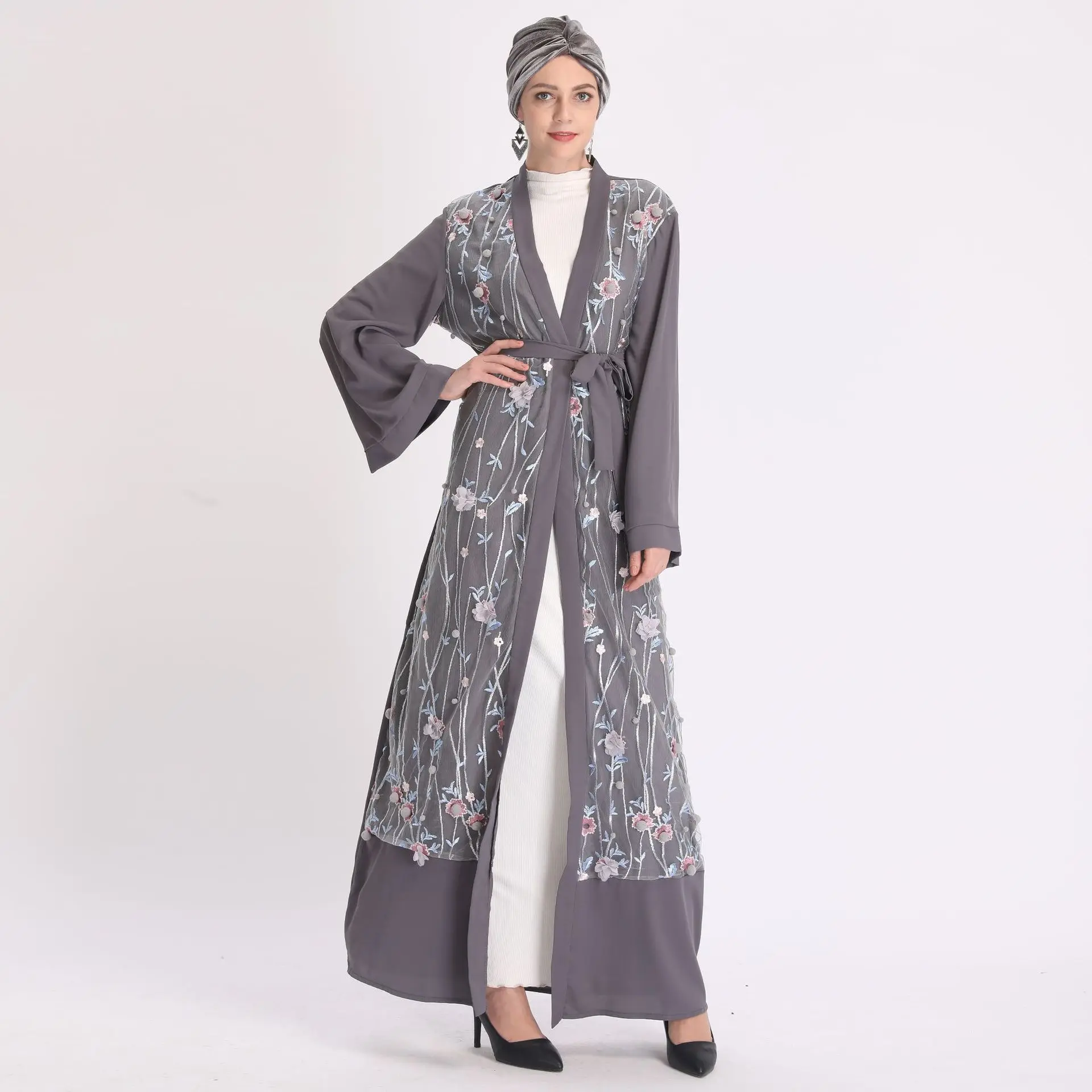Ramadan Eid Mubarak Embroidery Abaya Turkey Kimono Cardigan Hijab Muslim Dress Islam Clothing Abayas For Women Dubai Kaftan Robe
Ramadan Eid Mubarak Embroidery Abaya Turkey Kimono Cardigan Hijab Muslim Dress Islam Clothing Abayas For Women Dubai Kaftan Robe