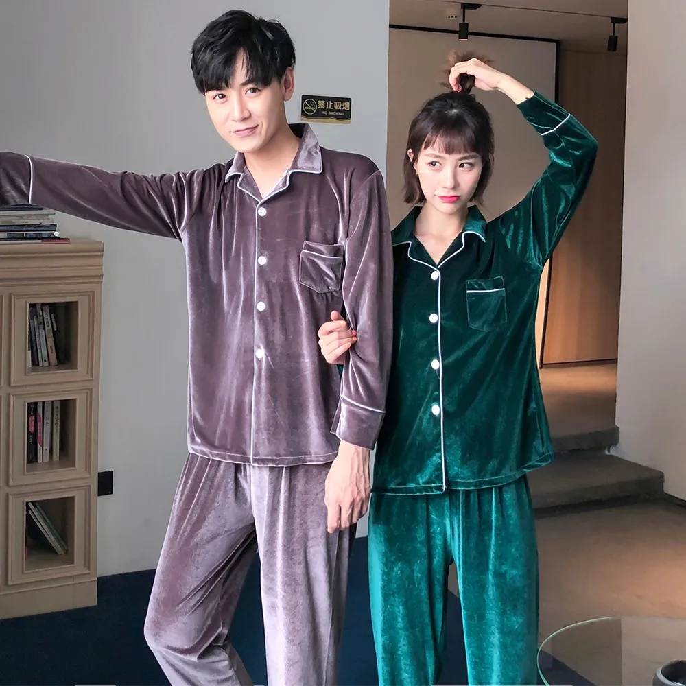 2021 New Velour Women Pajamas Set Two Piece Suit Soft Velvet Sleepwear Lounge Wear Casual Couple Pyjamas Intimate Lingerie
2021 New Velour Women Pajamas Set Two Piece Suit Soft Velvet Sleepwear Lounge Wear Casual Couple Pyjamas Intimate Lingerie