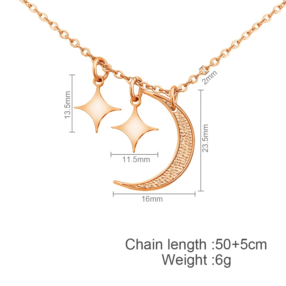 MYLONGINGCHARM Trendy Moon & Stars Necklace Women Choker Necklace Jewelry Gift for girlfriend daughter
MYLONGINGCHARM Trendy Moon & Stars Necklace Women Choker Necklace Jewelry Gift for girlfriend daughter