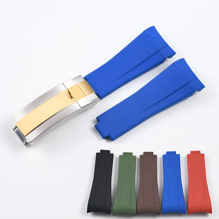 20mm Cruved End Rubber Strap Fold Buckle Watch Band for Rolex Submariner GMT OYSTERFLEX Role Bracelet
20mm Cruved End Rubber Strap Fold Buckle Watch Band for Rolex Submariner GMT OYSTERFLEX Role Bracelet