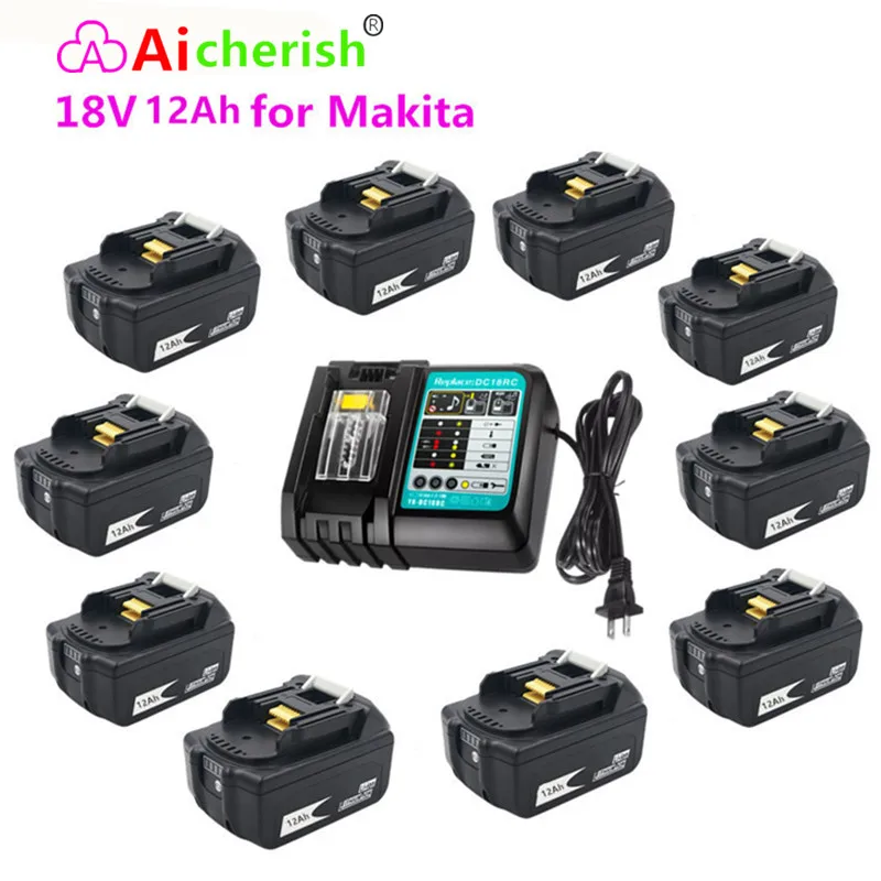 18V Makita Battery Family BL1830 BL1840 BL185 Dedicated Makita 18V12Ah Lithium ion Rechargeable Battery DC18RC DC18SF
18V Makita Battery Family BL1830 BL1840 BL185 Dedicated Makita 18V12Ah Lithium ion Rechargeable Battery DC18RC DC18SF