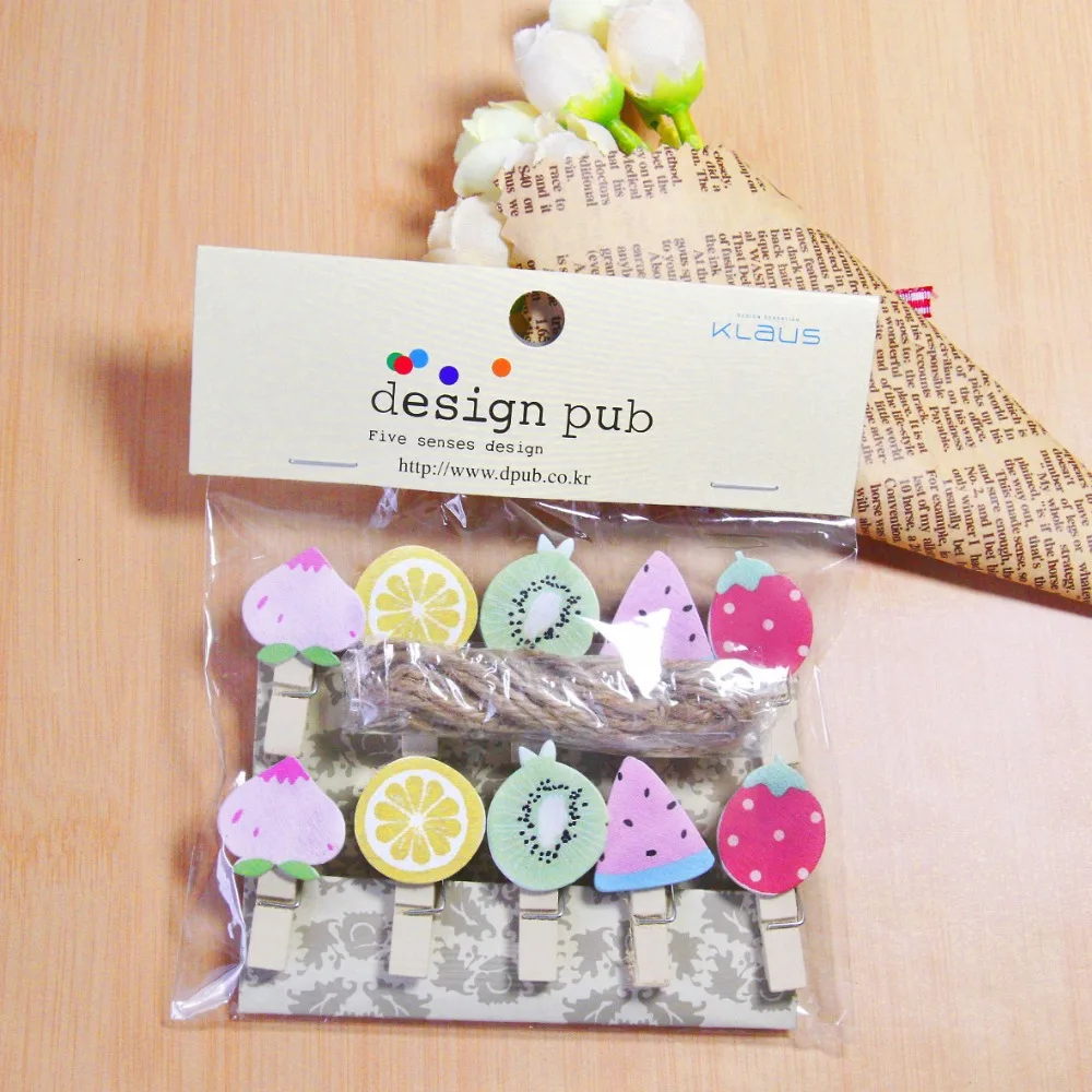 10 pcs/lot Varius Delicious Fruit Wooden Clip Photo paper Clothespin Craft Clips Party Decoration Clip with Hemp Rope
10 pcs/lot Varius Delicious Fruit Wooden Clip Photo paper Clothespin Craft Clips Party Decoration Clip with Hemp Rope