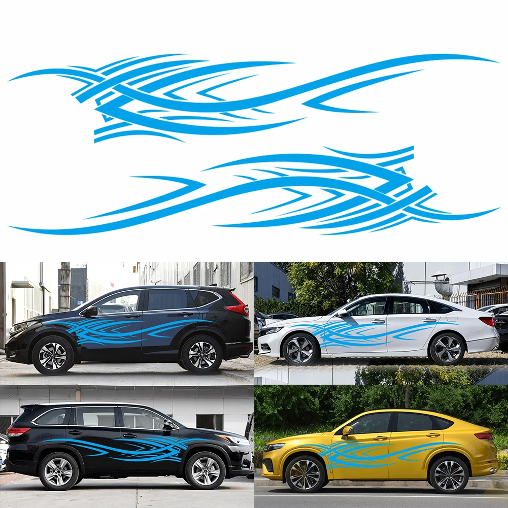 2Pcs Car Sticker Graphic Line Decal Fender Body Door Decor Flame Black White Red Blue High Quality Auto Accessories
2Pcs Car Sticker Graphic Line Decal Fender Body Door Decor Flame Black White Red Blue High Quality Auto Accessories