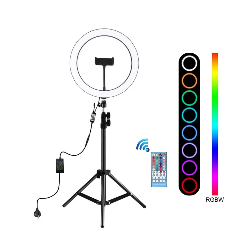 HOT-PULUZ 11.8 Inch RGBW Dimmable LED Ring Light with 110CM Tripod for Vlogging Selfie Photography Video Broadcast Live EU Plug
HOT-PULUZ 11.8 Inch RGBW Dimmable LED Ring Light with 110CM Tripod for Vlogging Selfie Photography Video Broadcast Live EU Plug