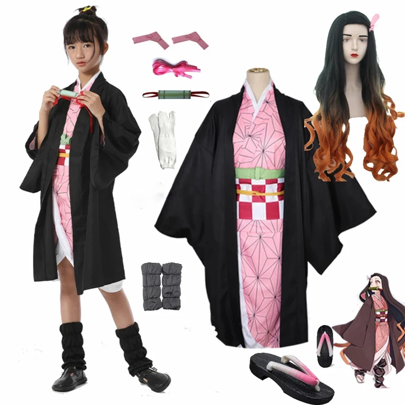 Adult Kids Anime Demon Slayer Kimetsu no Yaiba Tanjirou Kamado Nezuko Zenitsu Shinobu Cosplay Wigs Shoes Kimono Cosplay Costume
Adult Kids Anime Demon Slayer Kimetsu no Yaiba Tanjirou Kamado Nezuko Zenitsu Shinobu Cosplay Wigs Shoes Kimono Cosplay Costume