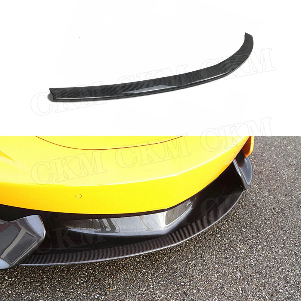 

Carbon Fiber Material Front Lip Chin Spoiler FRP Unpainted Bumper Extension Auto Car Accessories for McLaren 540C 570S N Style