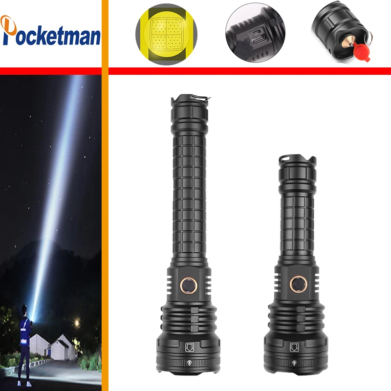 XHP90.2 LED Tactical Flashlight Hunting Flashlight Zoomable XHP90 Torch Super Bright Flashlight Waterproof Torch
XHP90.2 LED Tactical Flashlight Hunting Flashlight Zoomable XHP90 Torch Super Bright Flashlight Waterproof Torch