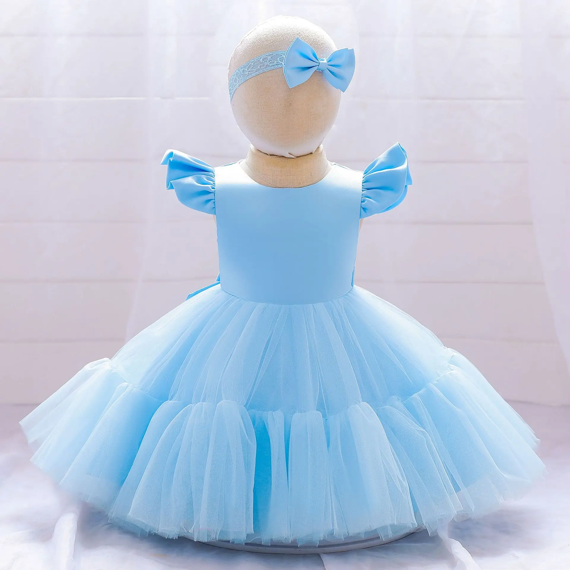 Infant Girl Dress Blue Tulle Baptism Flower Dress for Girls 1 Year Birthday Tulle Tutu Party Wedding Baby Clothes
Infant Girl Dress Blue Tulle Baptism Flower Dress for Girls 1 Year Birthday Tulle Tutu Party Wedding Baby Clothes