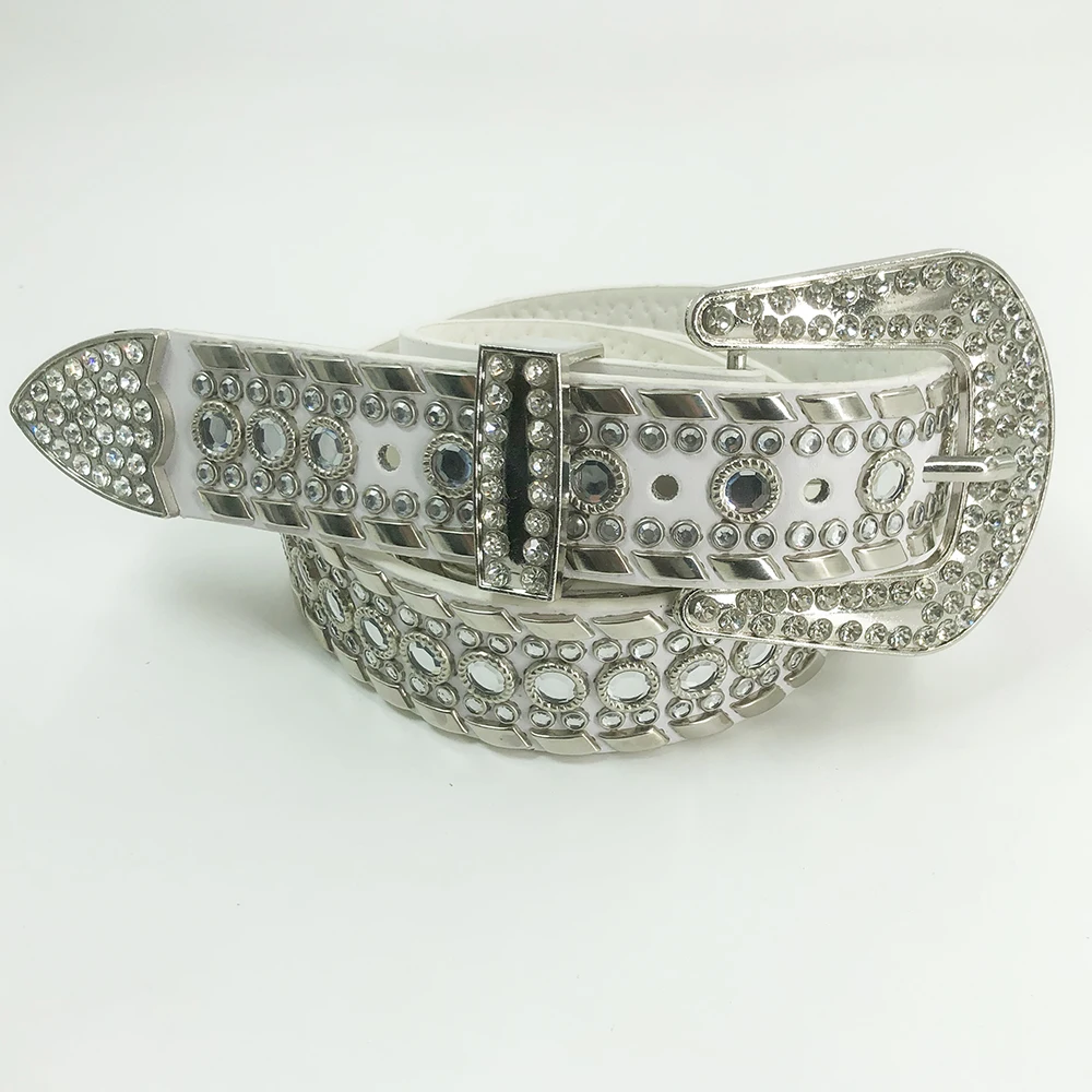 Women Rhinestone Studded Western Leather Belt Ladies Vintage Bling Cowgirl Waist Belt for Jeans Dress
Women Rhinestone Studded Western Leather Belt Ladies Vintage Bling Cowgirl Waist Belt for Jeans Dress