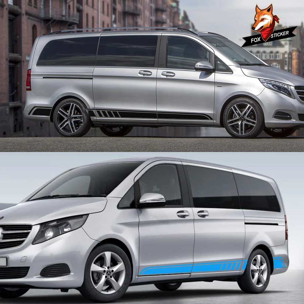2PCS Car Side Stripe Skirt Decal Graphics Sticker for Mercedes Benz Vito Viano Valente Metris V Class W447 W639 V260
2PCS Car Side Stripe Skirt Decal Graphics Sticker for Mercedes Benz Vito Viano Valente Metris V Class W447 W639 V260