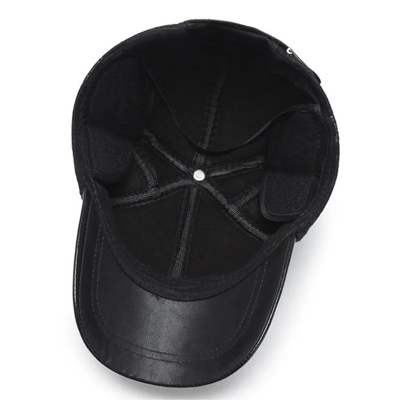 SHALUOTAOTAO Men's Hat Winter Thick Thermal Earmuffs Baseball Cap Fashion PU Leather Snapback Caps Adjustable Size Leisure Hats
SHALUOTAOTAO Men's Hat Winter Thick Thermal Earmuffs Baseball Cap Fashion PU Leather Snapback Caps Adjustable Size Leisure Hats
