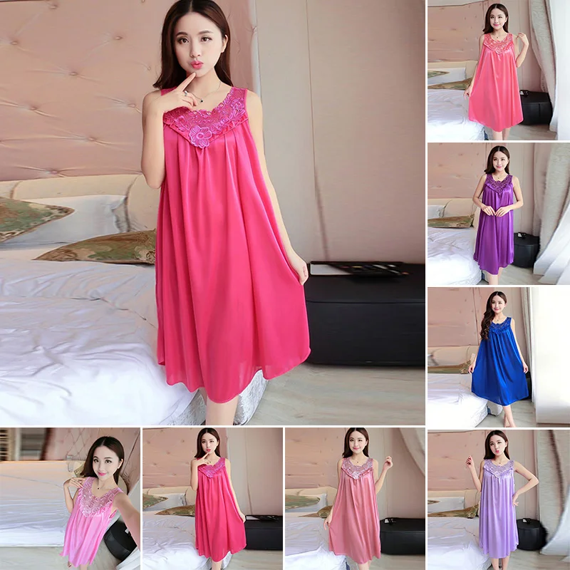 Summer Women Ladies Sexy Lace Long Dress Sleepwear Robes Nightgown Nightwear Home Lingerie Bath Robe Gown Imitation Ice Silk
Summer Women Ladies Sexy Lace Long Dress Sleepwear Robes Nightgown Nightwear Home Lingerie Bath Robe Gown Imitation Ice Silk