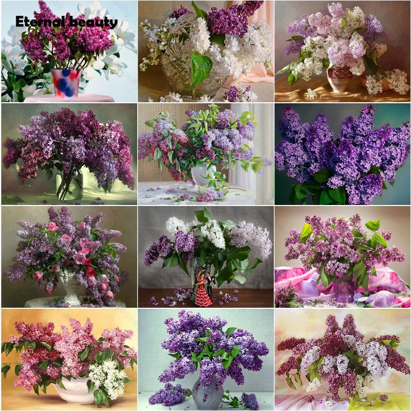 Diamond Painting Lilac Flower Vintage Home Wall Decoration Rhinestones Full Diamond Embroidery Cross Stitch Kits Mosaic Painting
Diamond Painting Lilac Flower Vintage Home Wall Decoration Rhinestones Full Diamond Embroidery Cross Stitch Kits Mosaic Painting
