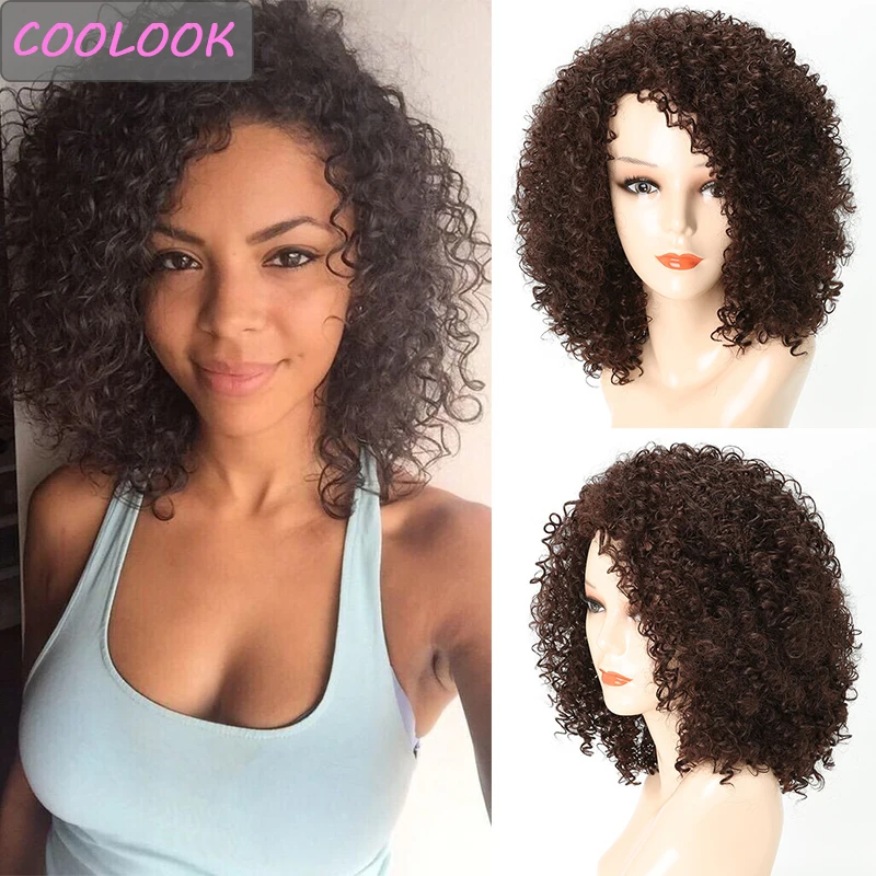 Brown Deep Curly Hair Wig Afro Kinky Curly Wigs for Women African American Heat Resistant Fiber Fake Hair Cosplay Afro Curls Wig
Brown Deep Curly Hair Wig Afro Kinky Curly Wigs for Women African American Heat Resistant Fiber Fake Hair Cosplay Afro Curls Wig