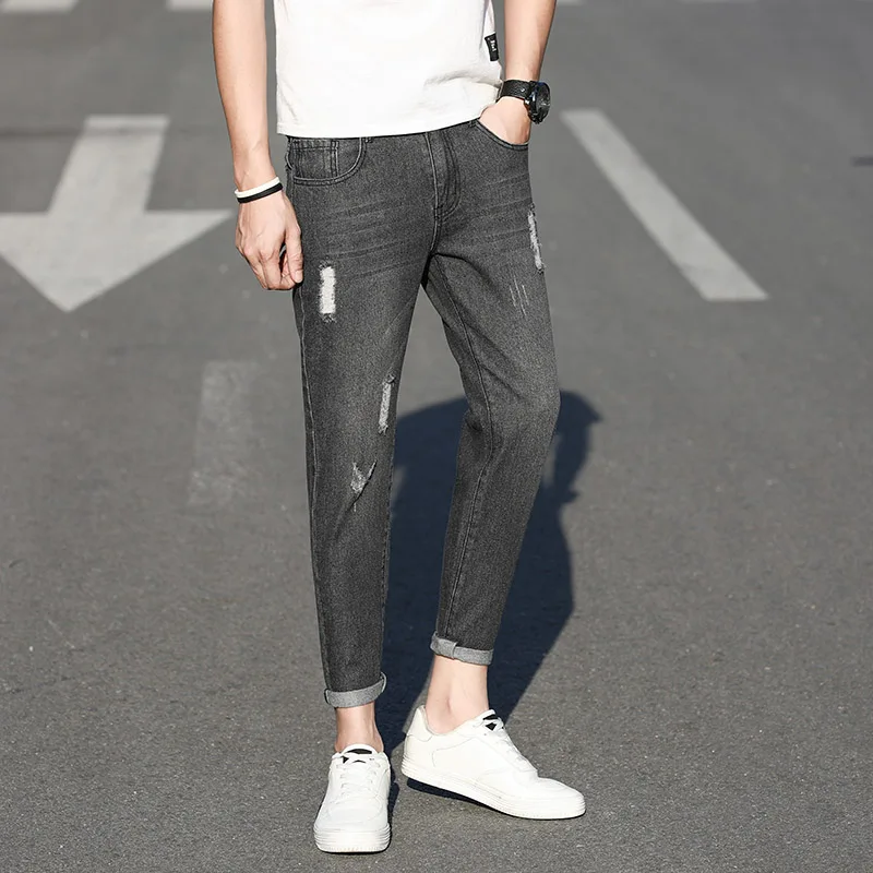 Брендовые мужские новые Стрейчевые потертые джинсы, эластичные хлопковые джинсовые штаны, облегающие брюки, рваные Молодежные уличные шта...
Брендовые мужские новые Стрейчевые потертые джинсы, эластичные хлопковые джинсовые штаны, облегающие брюки, рваные Молодежные уличные шта...