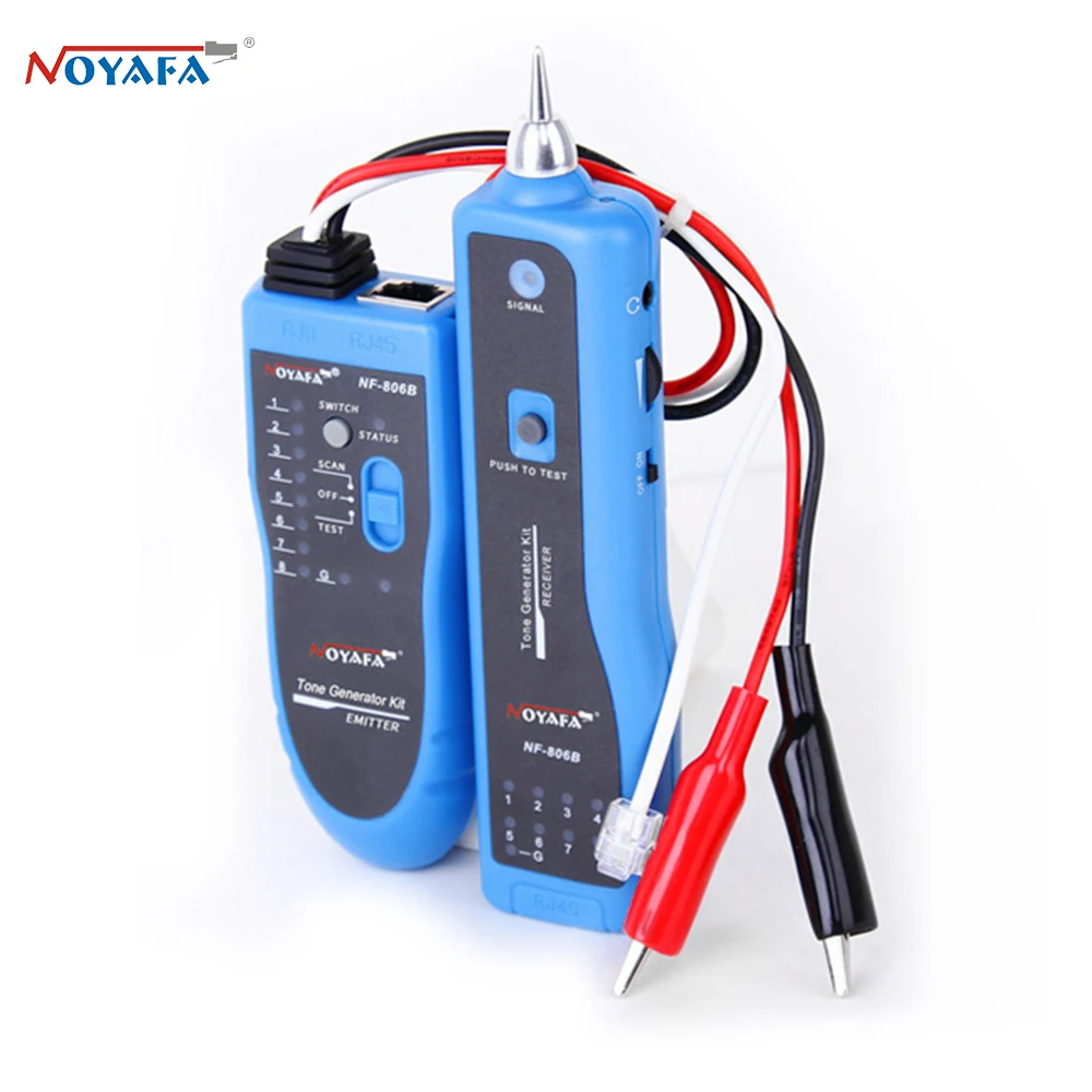 NOYAFA NF-806B New arrival network cable tester wiremap for RJ45 cable tracker for RJ45 & RJ11
NOYAFA NF-806B New arrival network cable tester wiremap for RJ45 cable tracker for RJ45 & RJ11